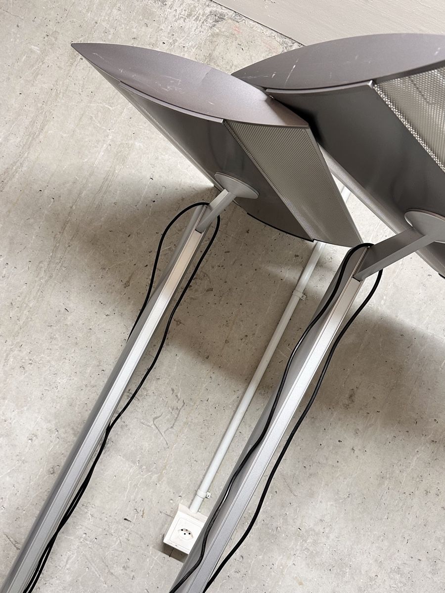 Lampade: 2er Set Stehlampen, Silber, Modern – Usato da Zürich venduto da SwissBiker24 5