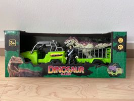Dino Spielset mit Jeep, Figur und T-Rex