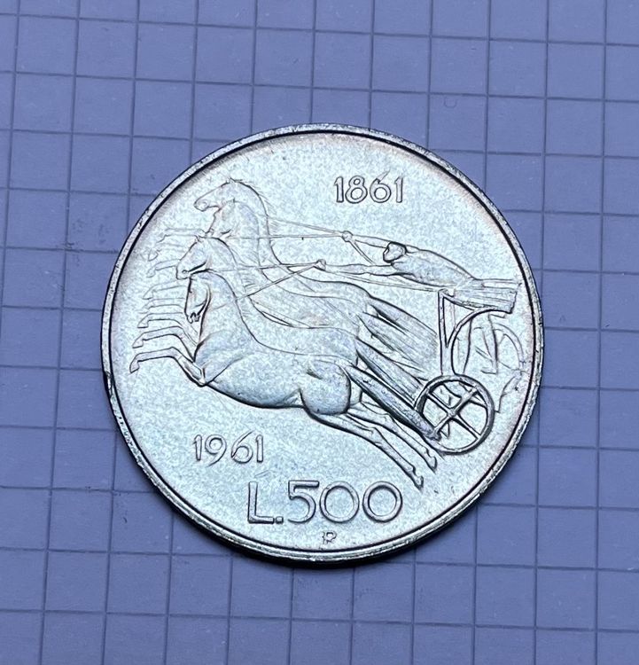 Italie 2 x 500 lires argent 1958-1961 (Gebraucht) in Lausanne für CHF