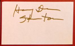Harry Dean Stanton 1926-2017 Autogramm signiert Karte 7x13cm