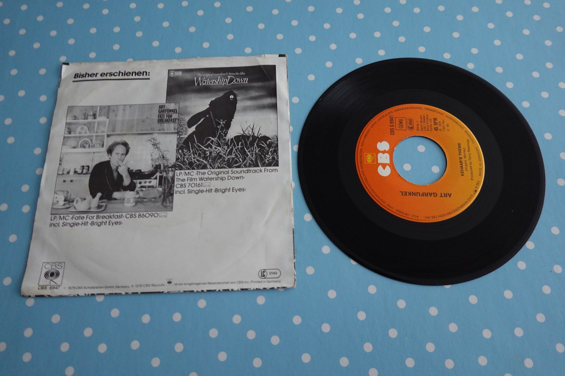 Dischi in vinile: Art Garfunkel - Bright Eyes 7" Single Watersship Down Vinyl – Usato da Jona venduto da JOberg_25 2