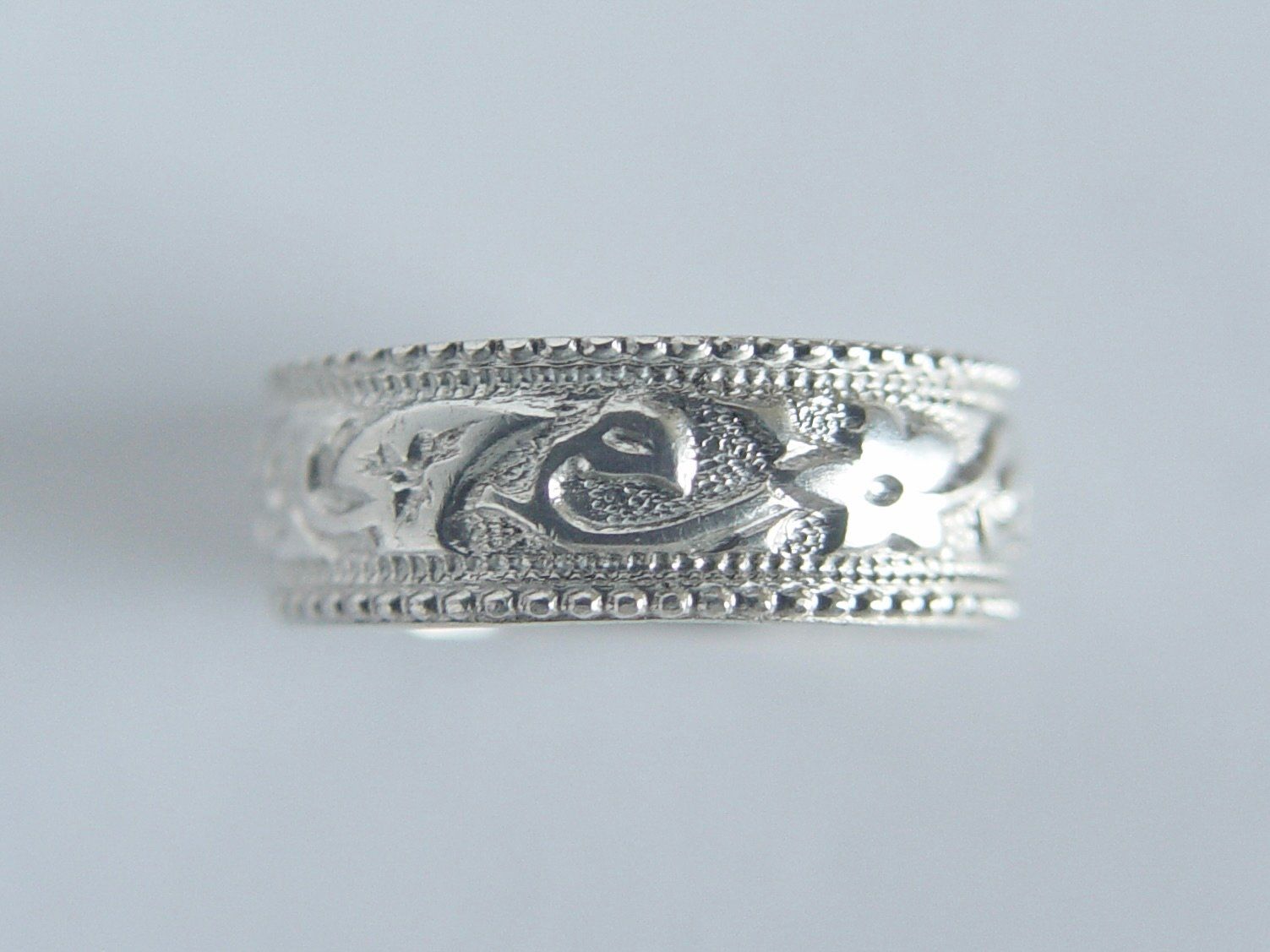 Ringe: Vintage Fingerring aus Silber mit Blumenmuster – Gebraucht aus Henggart von gernli 2