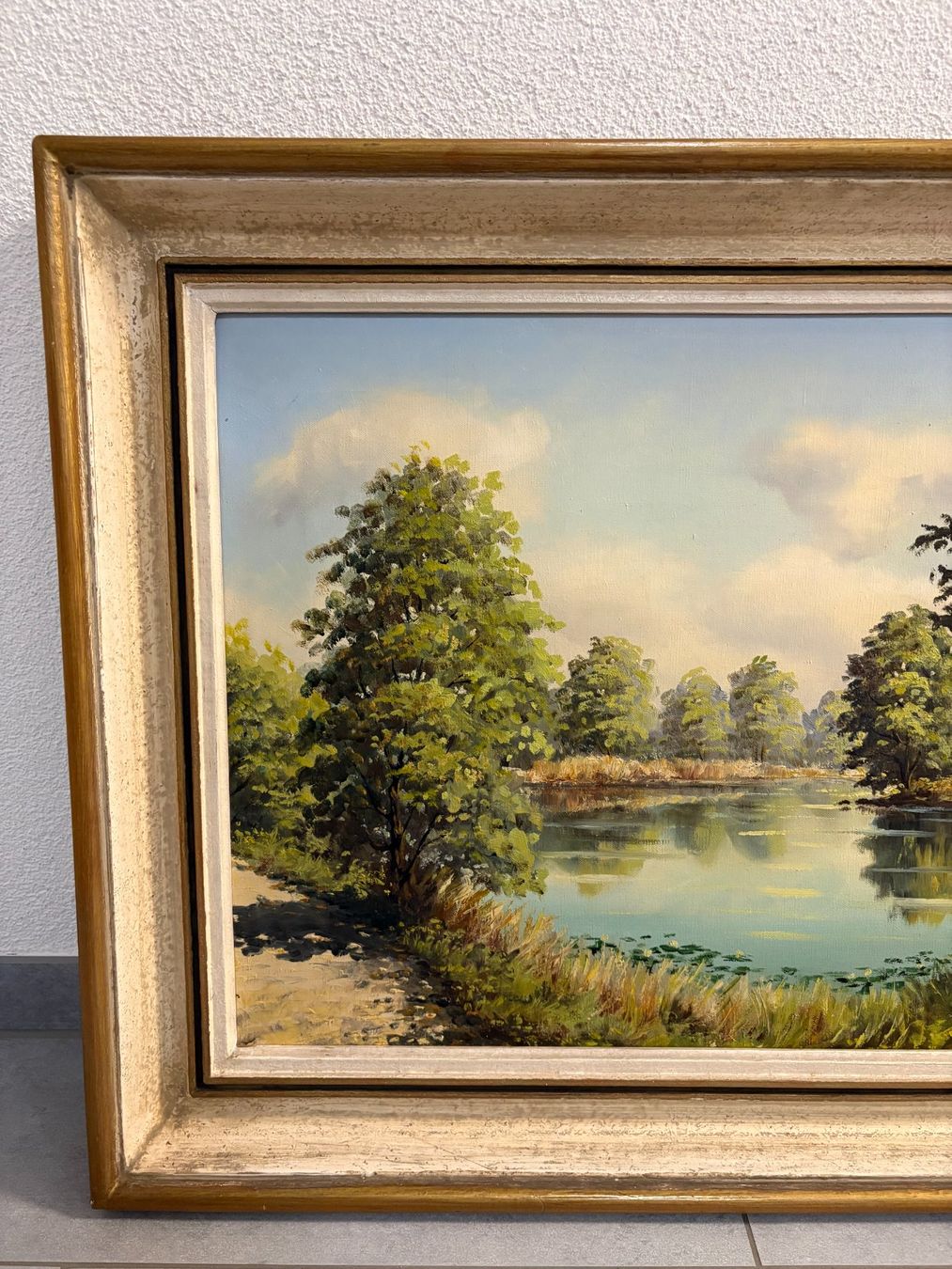Dipinti: 82x62/ Baumgartner/ Ölgemälde Egelsee Landschaft hübsch – Usato da Ottenbach venduto da TimelessEmotions. 5
