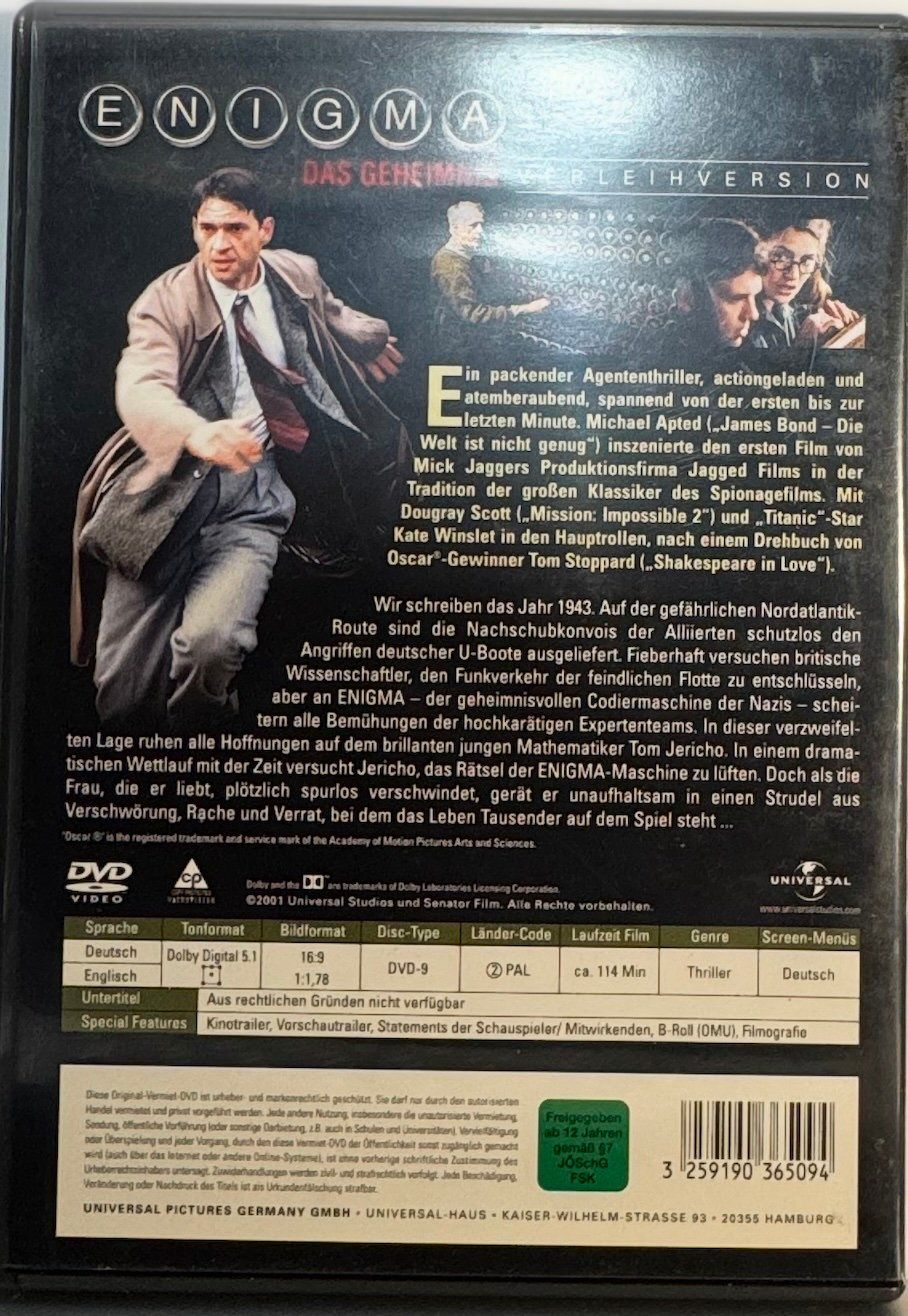 Tutti i DVDs: DVD - ENIGMA – Usato da Wisen venduto da gigisna 2