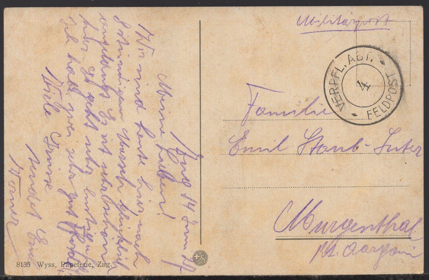 Ansichtskarten: Zug  -  Panorama   FELDPOST  1927 – Gebraucht aus Aarau von kufi44 1
