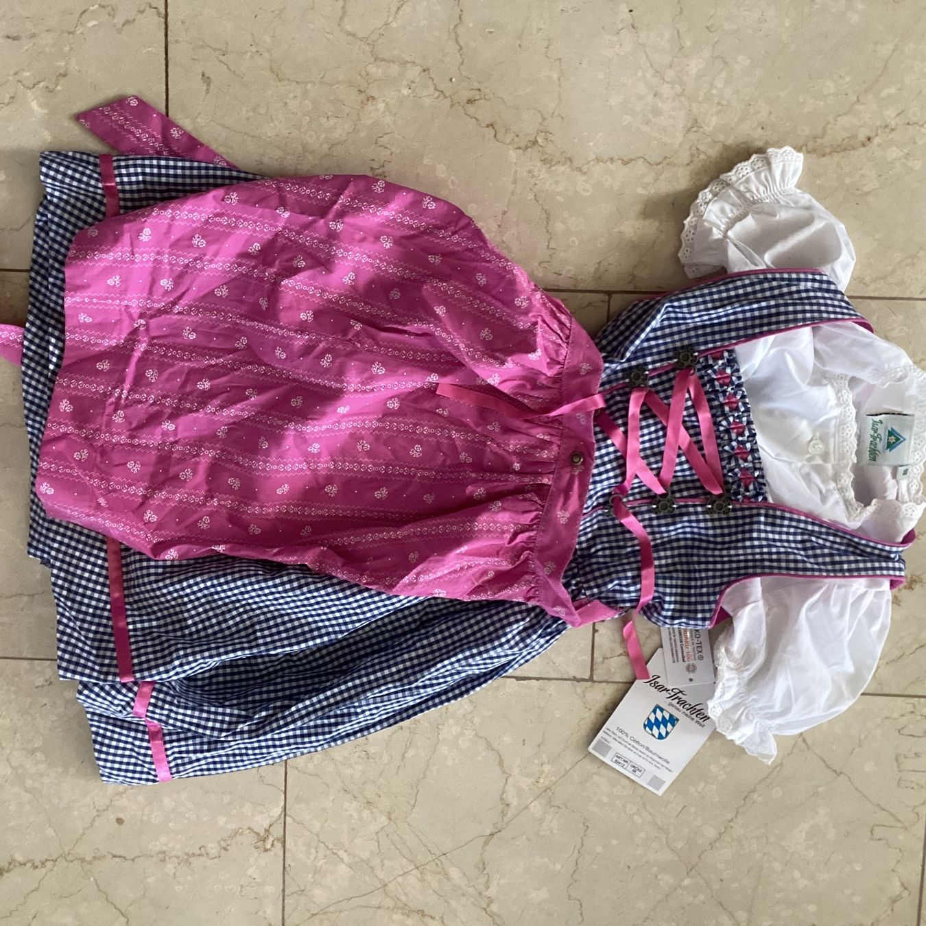 Vestiti & Gonne: Girls Dirndl inkl. Bluse – Nuovo (secondo la descrizione) da Flüelen venduto da ne08
