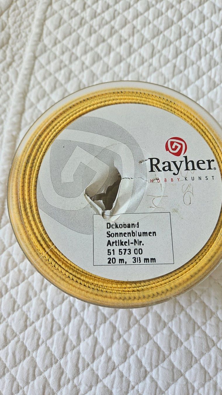 Dekobänder: Geschenkbänder Sonnenenblumen Herbst Bänder Stoffband – Gebraucht aus Gossau ZH von Goes05 2