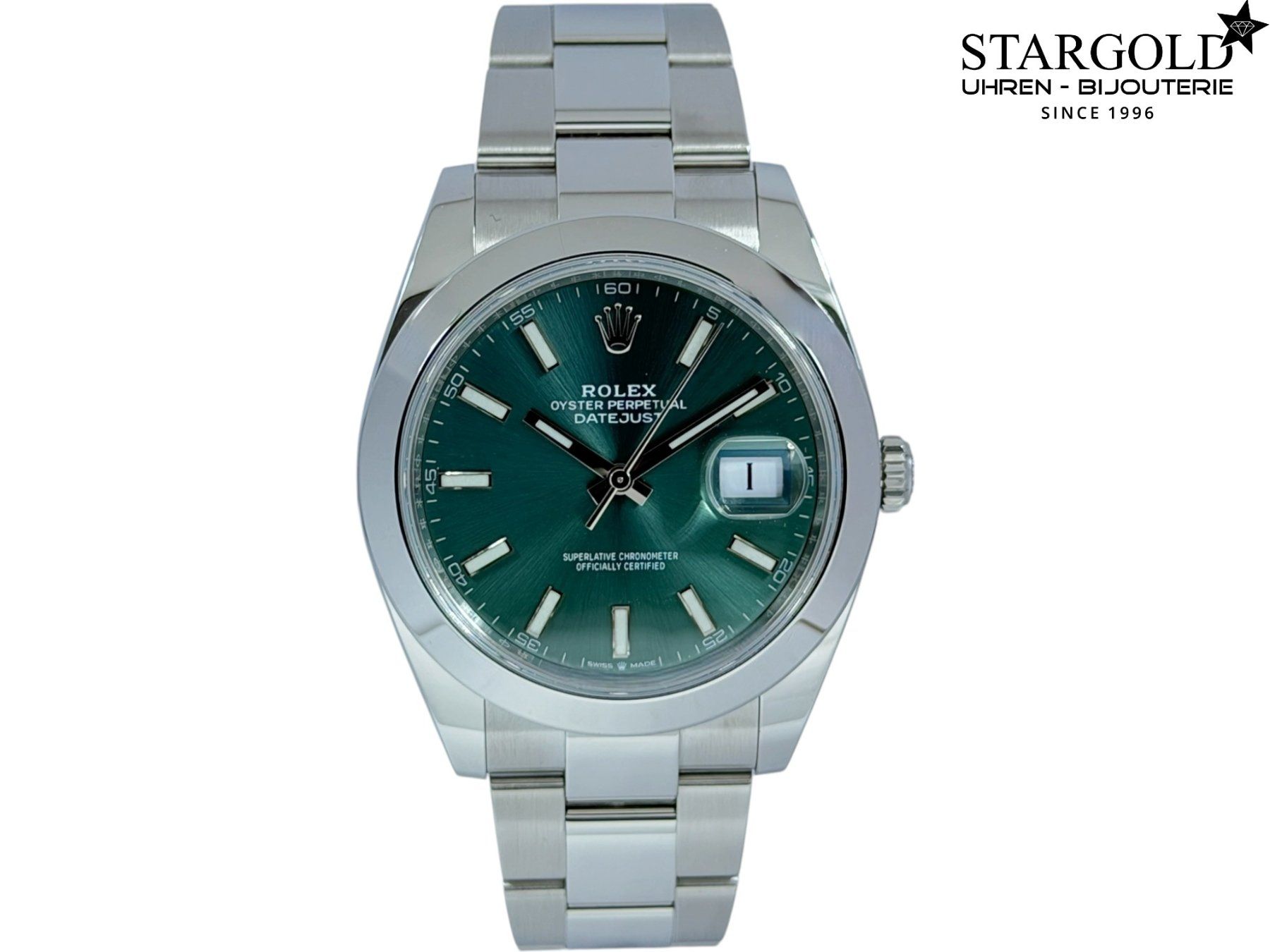 Rolex Montres: Rolex Datejust 41 green - 126300 – D'occasion à Zürich par Stargold-Uhren