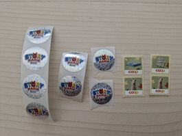 Sticker Konvolut Story Mania 8Stk. & Coop Sammelbilder 4 Stk