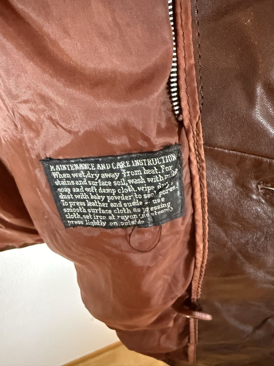 Jacken: Man vintage leather brown jacket – Gebraucht aus Lugano von TheUniversalClothing 4