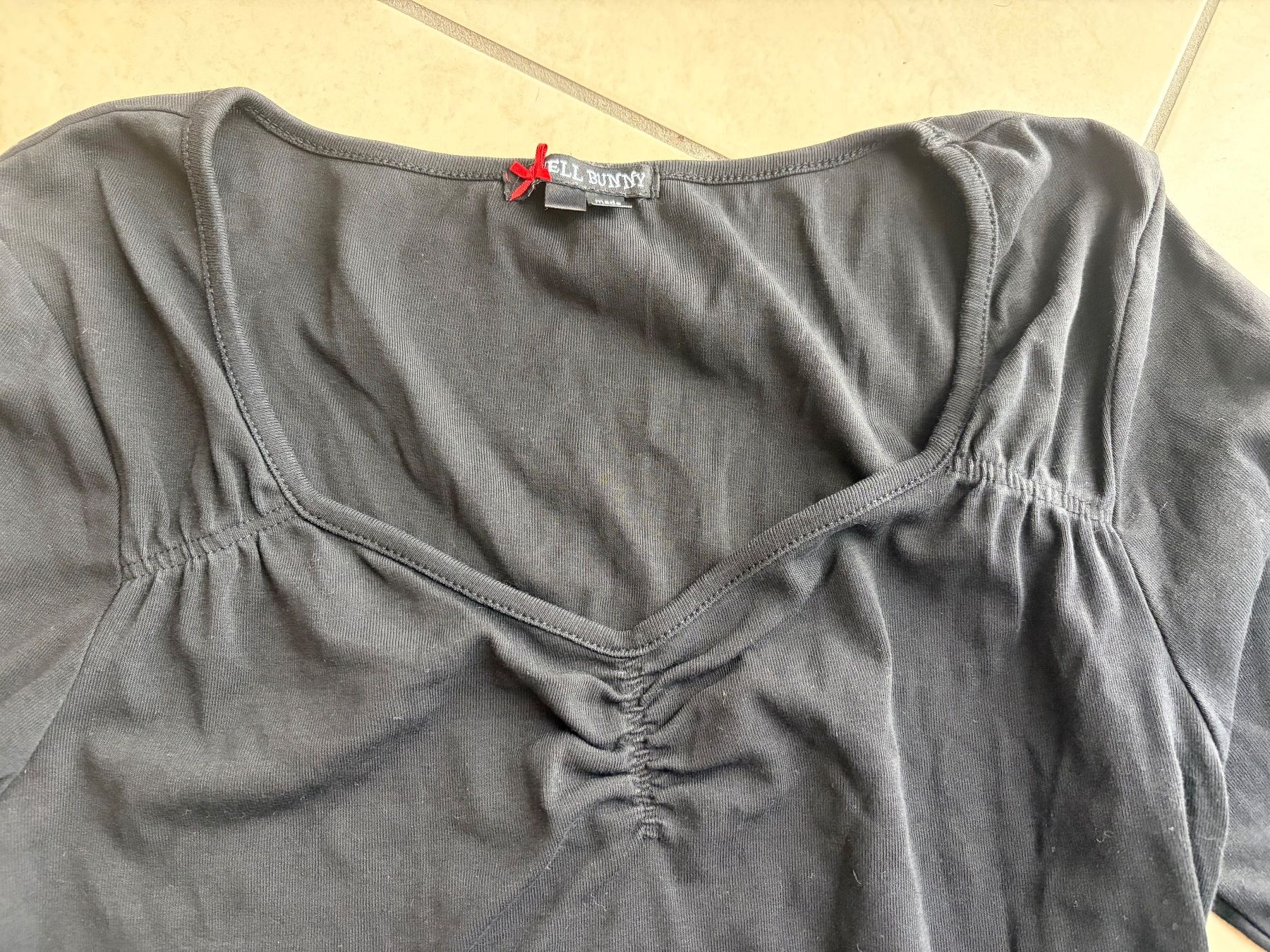 Top: Schwarzes Vintage-Top von Hell Bunny - Gr. XL – Usato da Verscio venduto da PariniIM 2