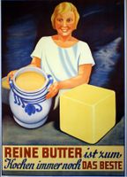 Reine Butter ist zum Kochen Original Plakat