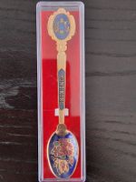 Souvenir Löffel Hong Kong mit Schmetterling und Blumen neu
