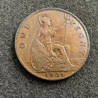1 Penny England 1936