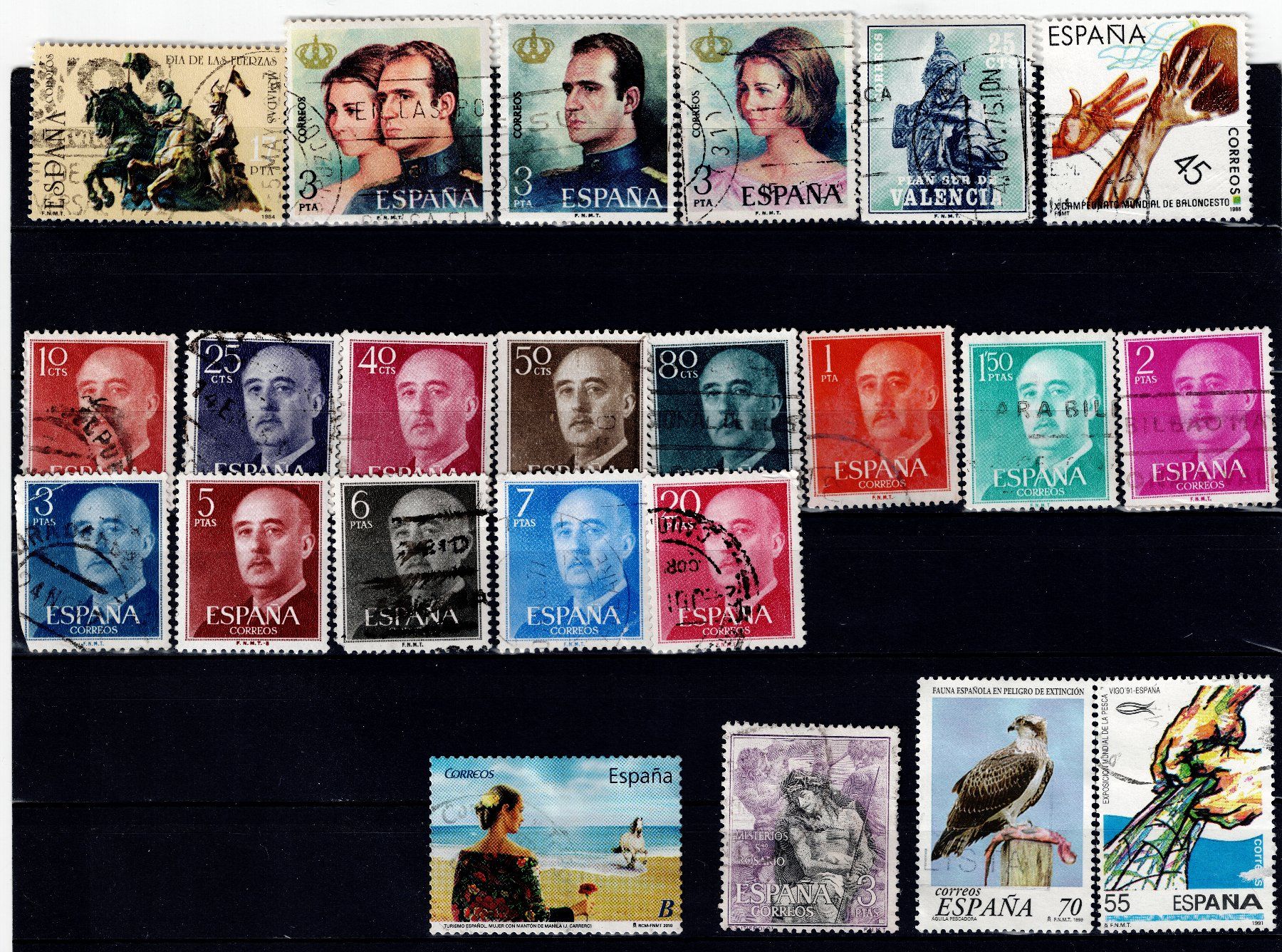 Alle Briefmarken: Briefmarken 88x Spanien – Gebraucht aus Tenniken von mik_6mxg 7
