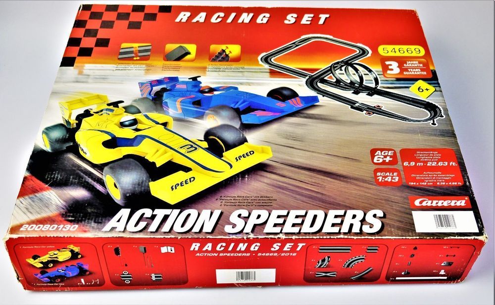 Carrera racing set action hot sale speeders