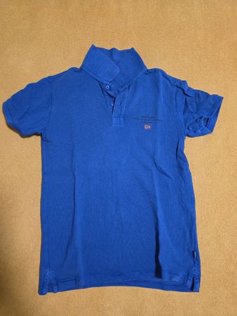 Napapijri Poloshirt Gr. 140, blau, Top Zustand