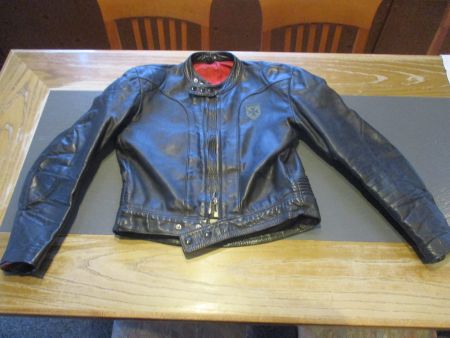 VINTAGE HARRO MOTORRAD LEDER KURZJACKE