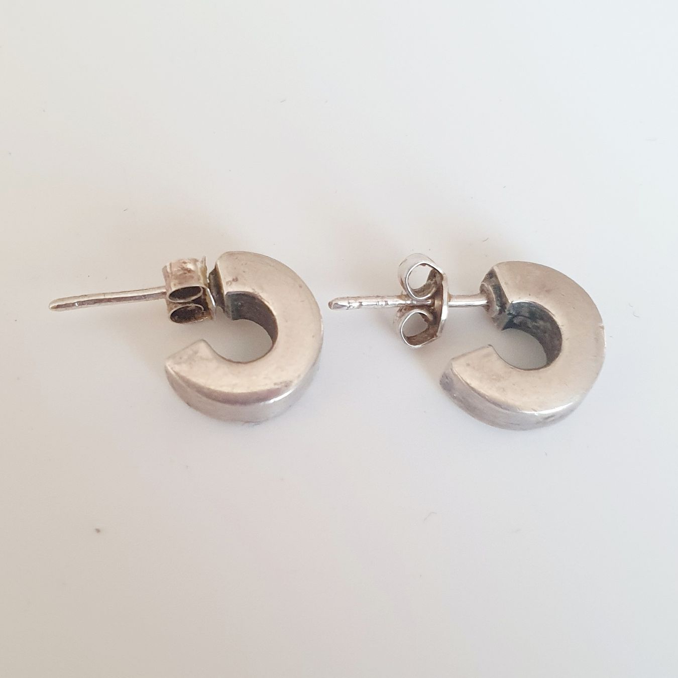 Boucles d'oreille: 925 Silber Ohrringe Ohrstecker Halbkreis  – D'occasion à Kreuzlingen par Wunderkiste123 6