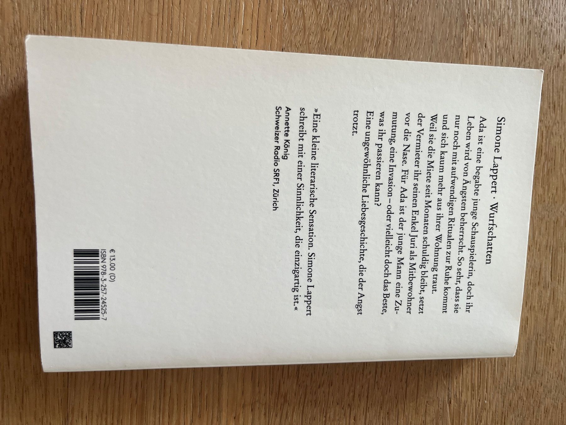 Bücher: Simone Lappert - Wurfschatten – Gebraucht aus Laupen BE von lee_ym6v 1