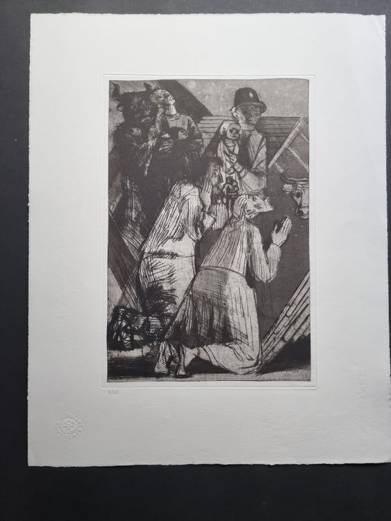 PAULI FRITZ EDUARD KALTNADEL RADIERUNG MIT ATELIER STEMPEL | Kaufen auf ...