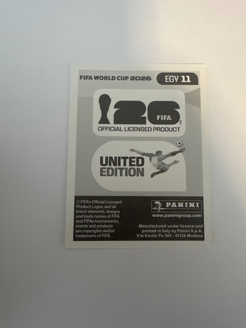 Panini Carte collezionabili: Panini FIFA WM 2026 Sticker - EGY 11 – Usato da Sulz AG venduto da DealWerk 1