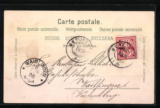 Cartes postales: Litho Uetliberg, Restaurant Uto Kulm, Pa – D'occasion à Berlin par bartko-reher 1