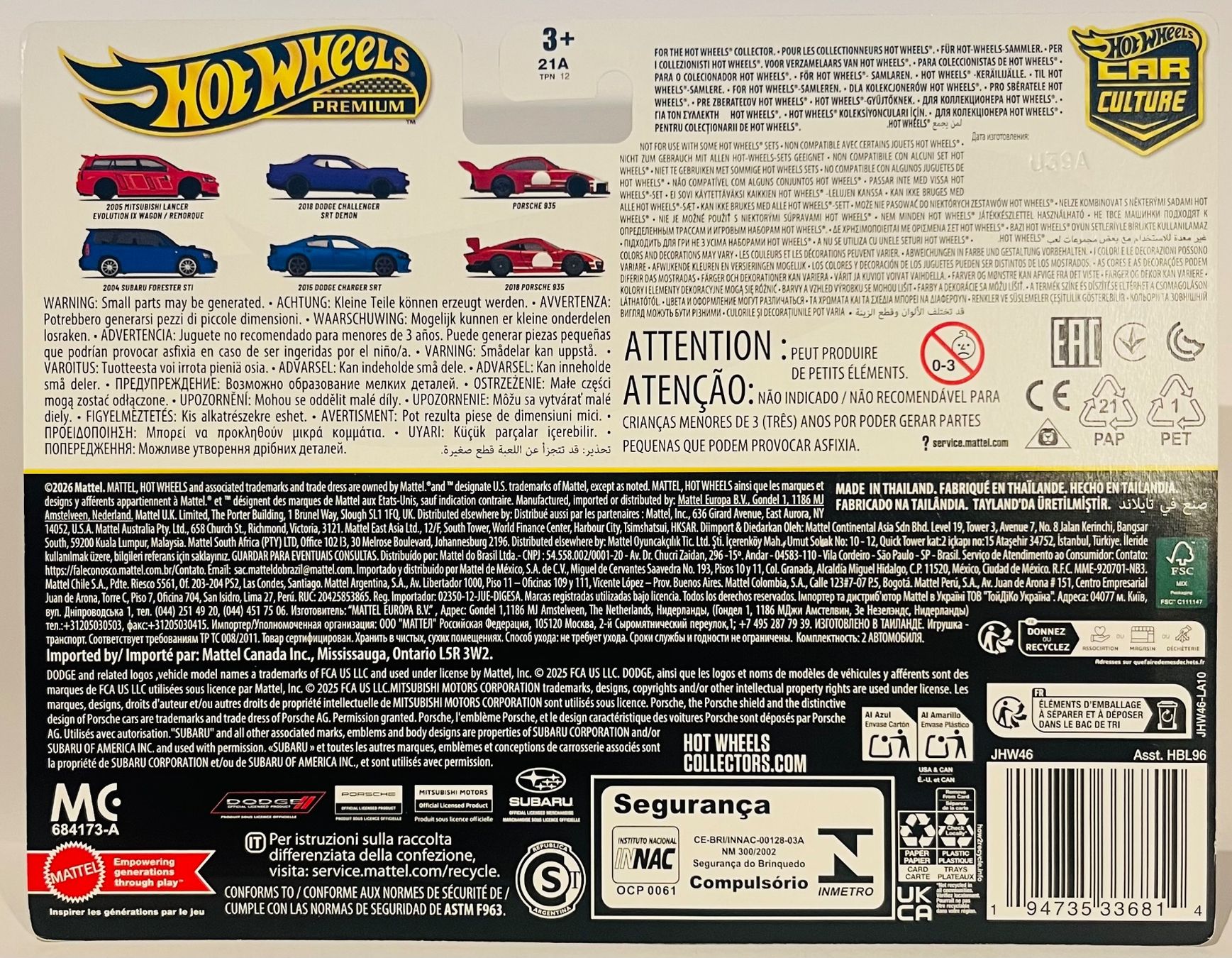 Hot Wheels Voitures modèles: Hot Wheels - Mitsubishi Lancer Evolution / Subaru Forester – Neuf avec emballage d'origine à Brittnau par tor129 1