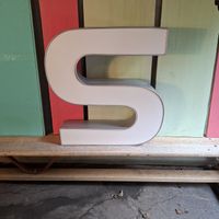 Leuchtbuchstabe Leuchtreklame S Vintage Design