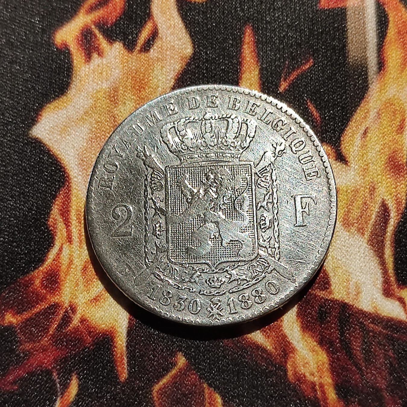 Tutti le monete: 2 Franc Belgien Silber 1880 – Usato da Rieden SG venduto da res1291