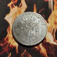2 Franc Belgien Silber 1880