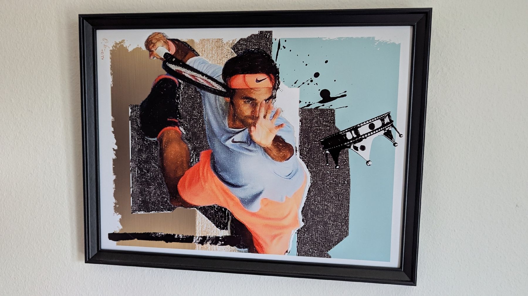 Foto & Immagini: Roger Federer Pop Art Kunstdruck, gerahmt - – Usato da Urdorf venduto da Lenny001 4