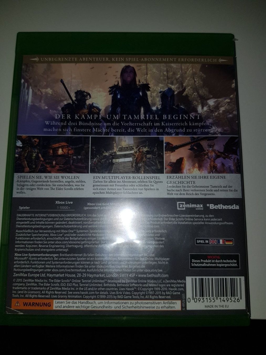 Microsoft Giochi: The Elden Scrolls für XBOX ONE – Usato da Emmenbrücke venduto da prisan_LU 2