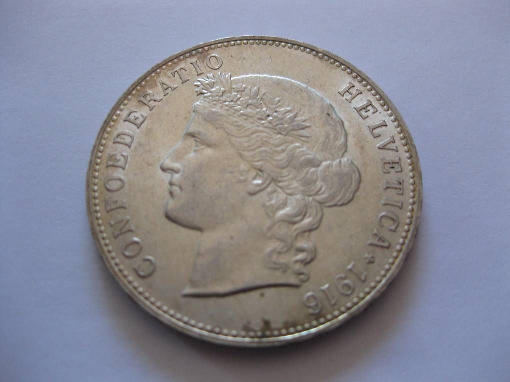 Tutti le monete: RARE 5 Fr 1916 UNZ. – Usato da MERVELIER venduto da chrichrim05