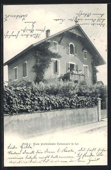 Cartoline postali: AK Estavayer-le-Lac, Cure protestante – Usato da Berlin venduto da bartko-reher