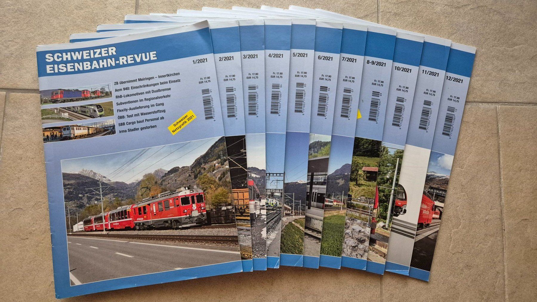 Revues & Magazines: Schweizer Eisenbahn-Revue 2021 – D'occasion à Brienz BE par Chutzli02