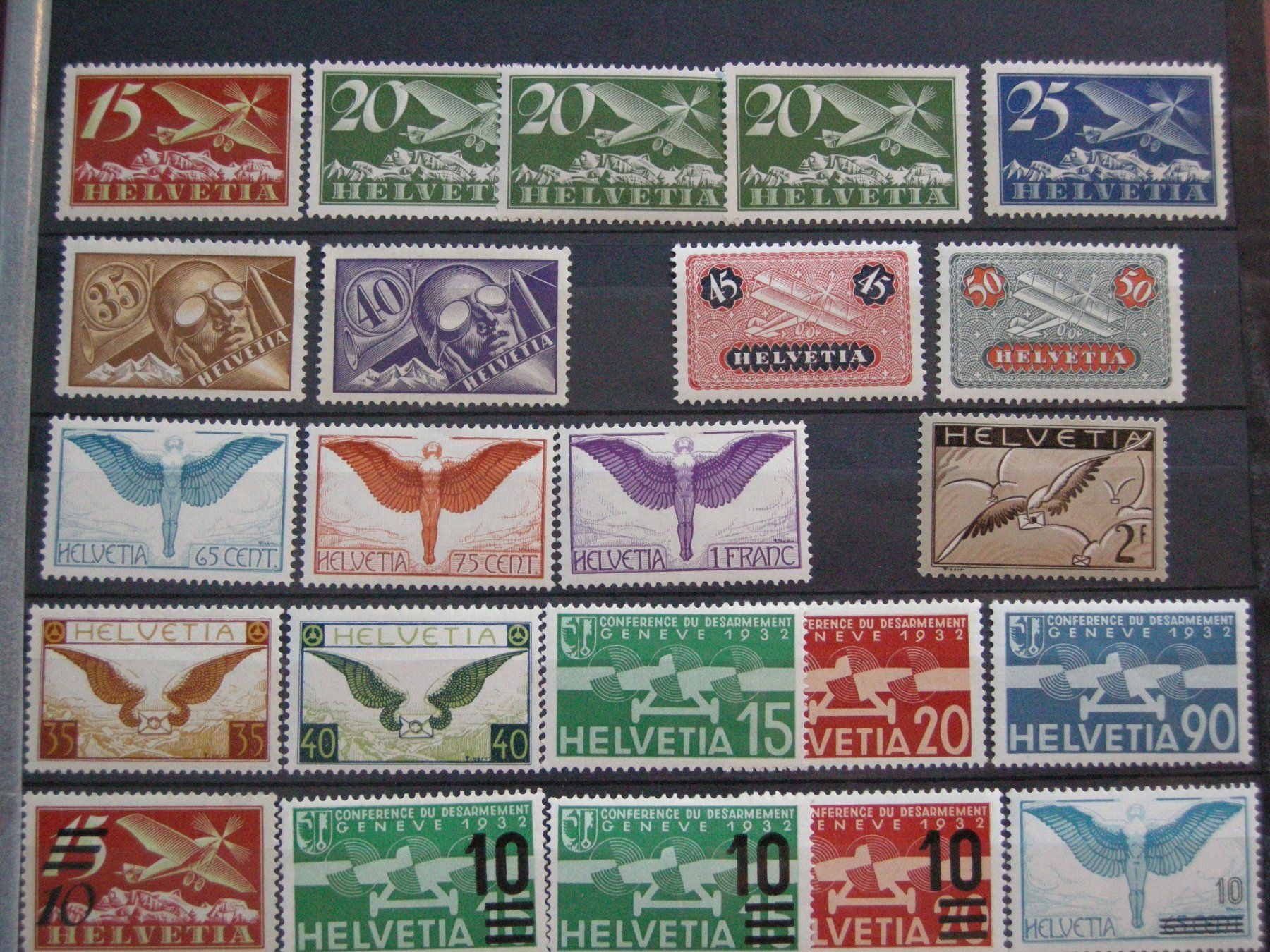 Tutti i francobolli: AB 1923 LOT FLUGPOST, POSTFRISCH /**, Plus PRO AERO HALBMOND – Usato da Rüti ZH venduto da jupi1945 2