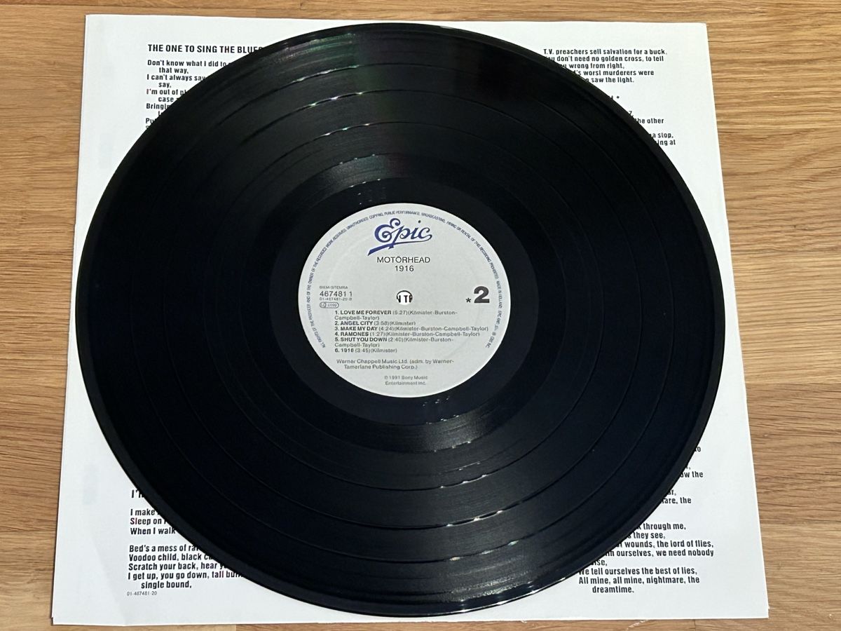Dischi in vinile: Motörhead. 1991. 1916 – Usato da Faulensee venduto da Mizuno06 4