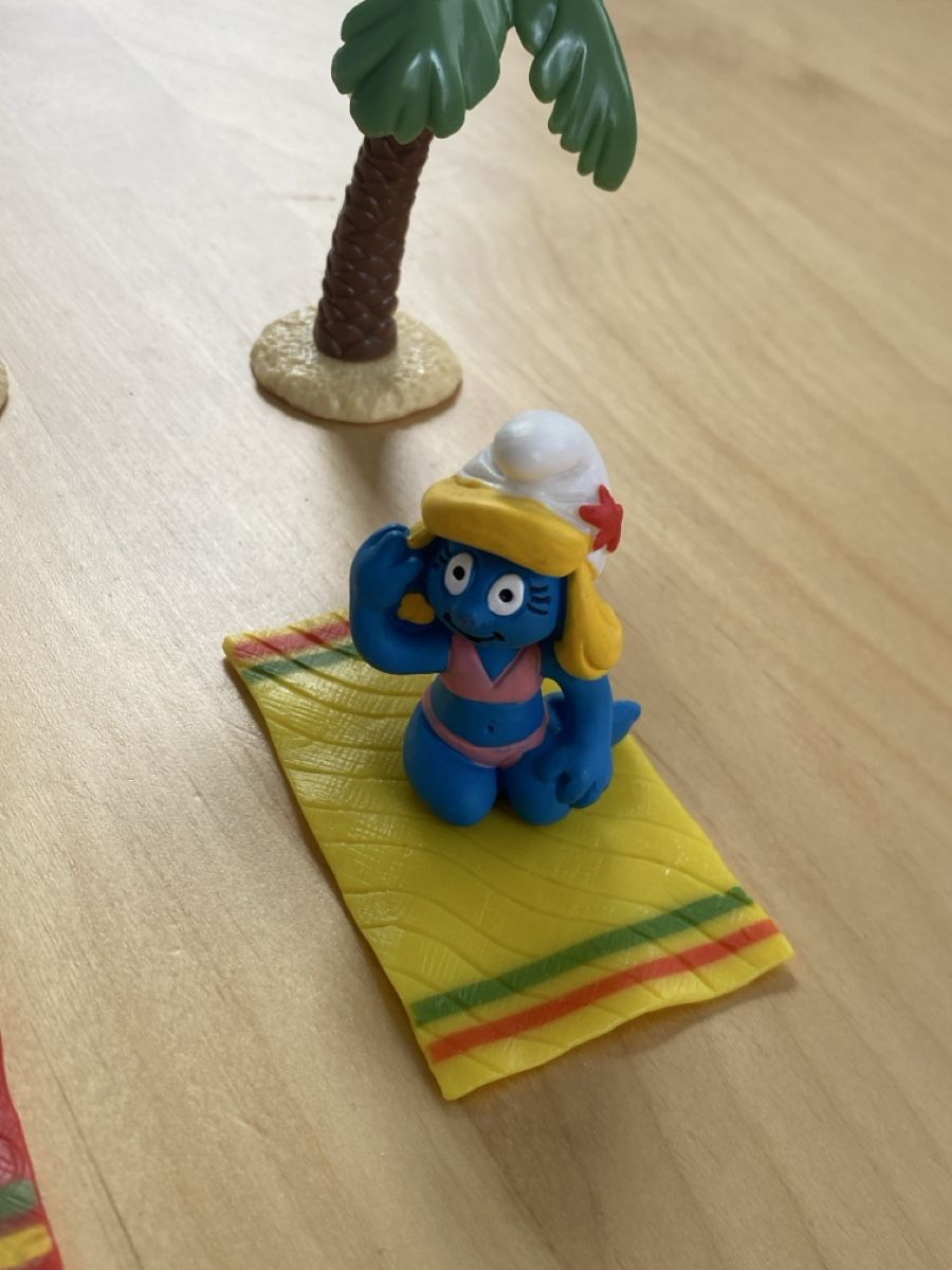 Schleich Statuette: Schlümpfe am Strand – Usato da Tuggen venduto da Haribo3000 2
