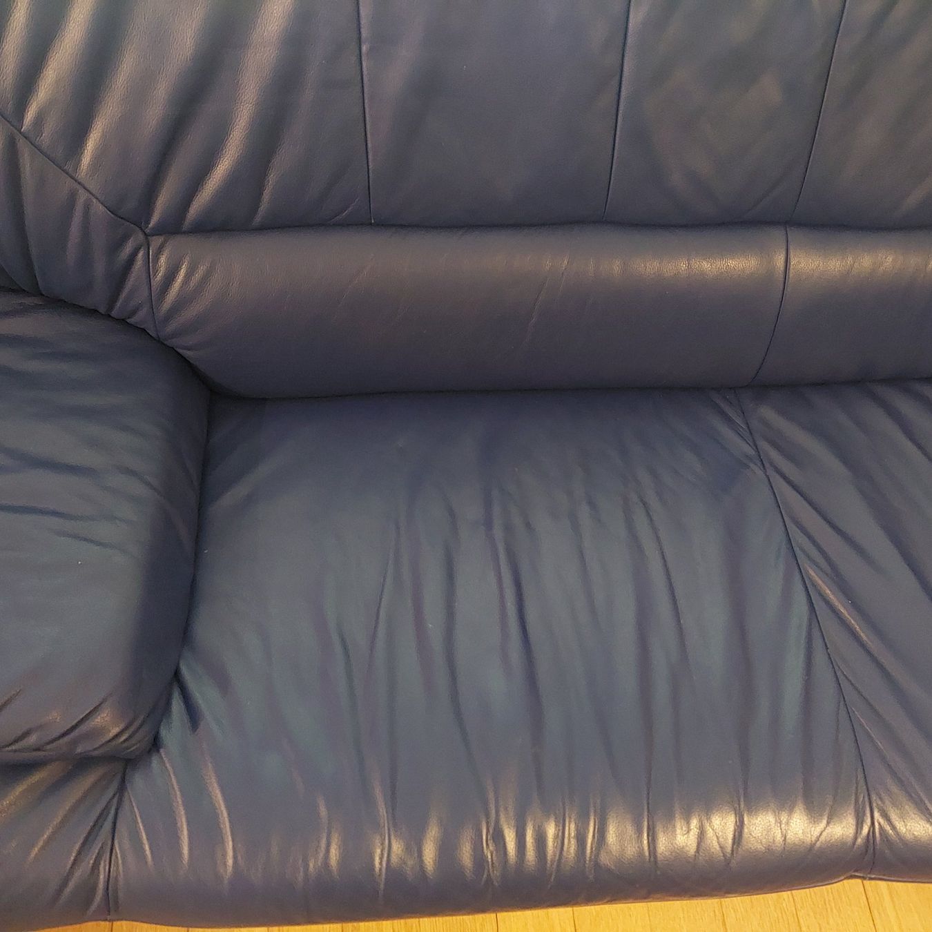 Sofas: Sofa Kunstleder blau – D'occasion à Belp par masterdriftking 2