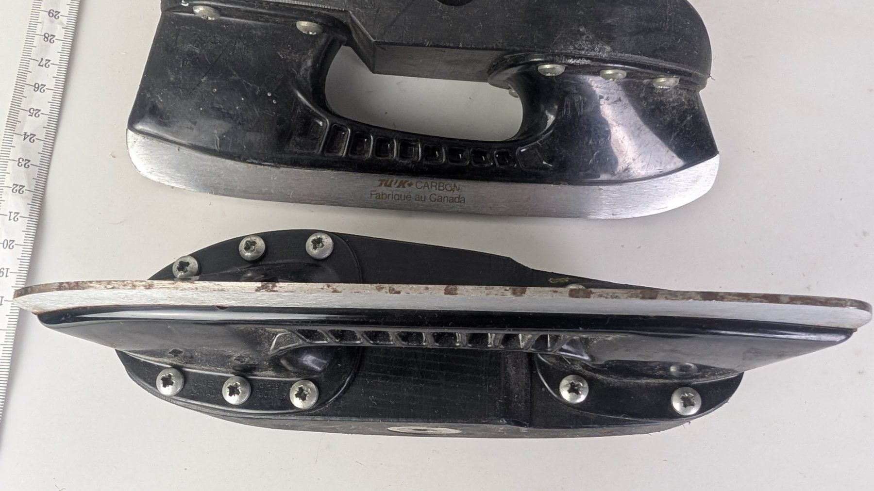 Bauer Pattini da ghiaccio: Bauer Tuuk Carbon Schlittschuh Kufen – Usato da Zürich venduto da axolottchen 3
