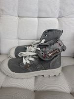 Mustang Damen-Sneaker Größe 38, graue hohe Oberteile