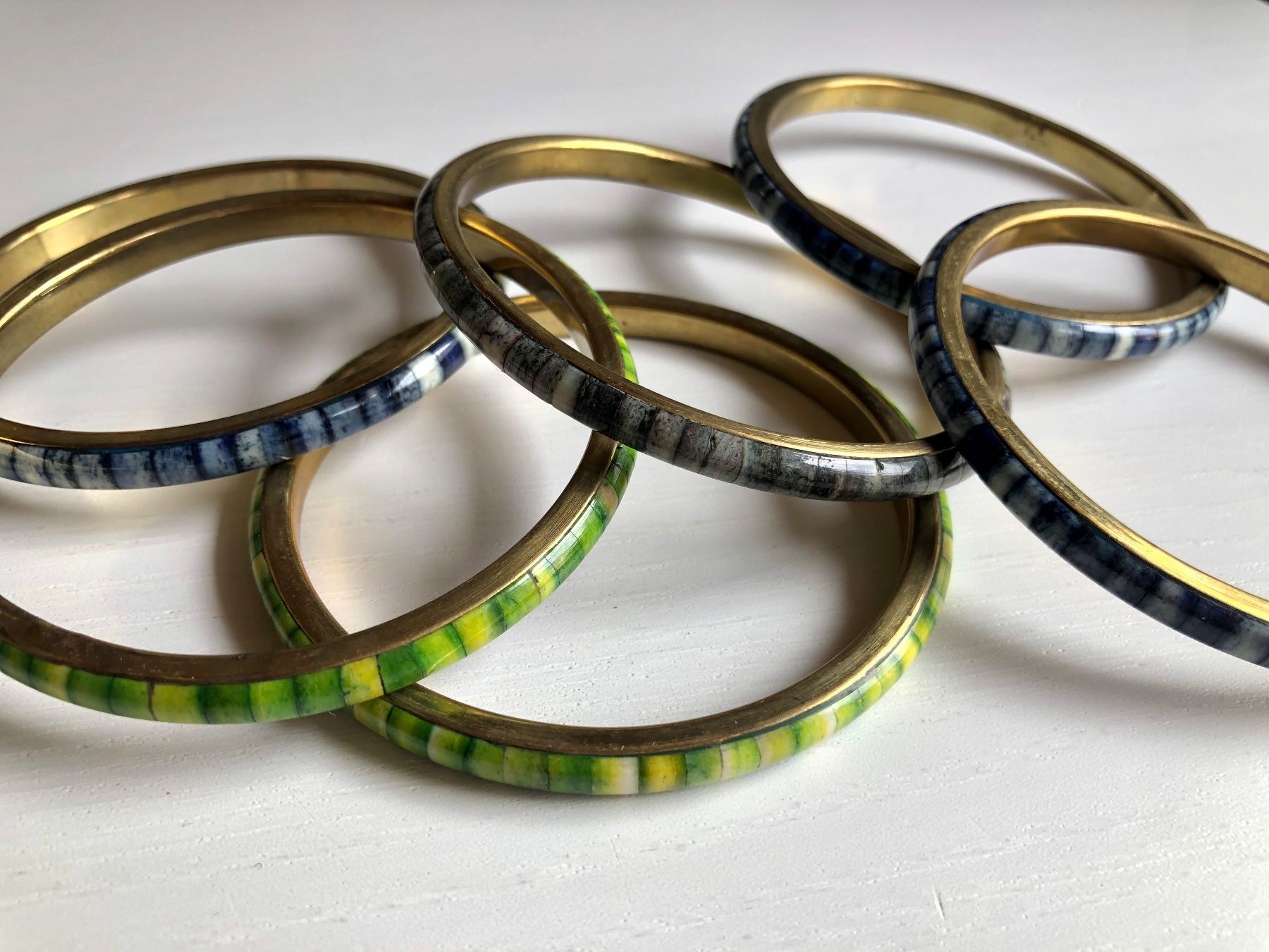 Bracciali & Braccialetti: Sammlung 21 Armringe, Messing, farbig – Usato da Zürich venduto da stiiiviii 3