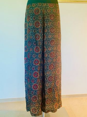 OBIDI Luxus Seiden Hose schwarz Gr L 38 40
