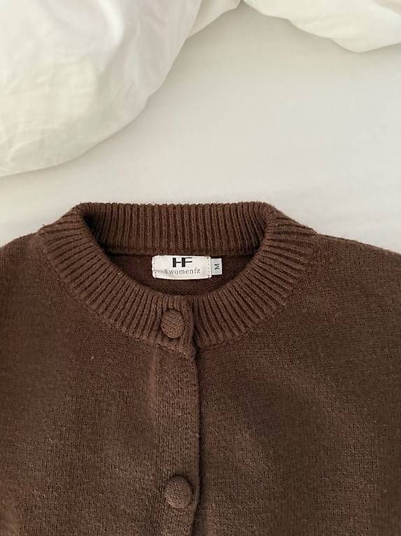 Giacche: Braune Strickjacke ,Grösse M – Usato da Dietlikon venduto da lizz.yy 1