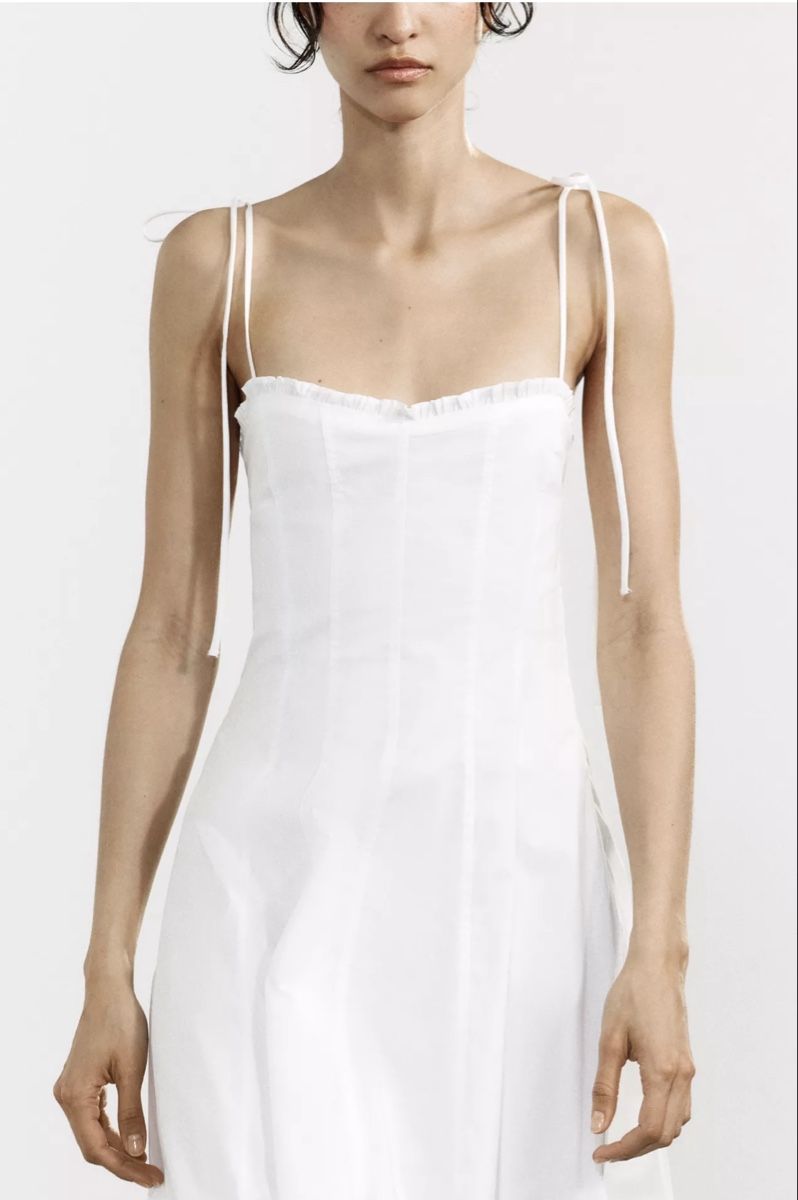 Vestiti: weißes Baumwollkleid M/robe en coton blanc M – Nuovo e nell'imballaggio originale da Veyras venduto da ValClasse 2