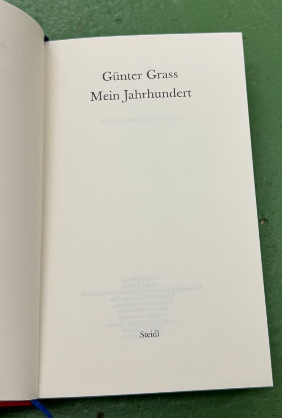 Libri: Günter Grass: Mein Jahrhundert – Usato da Basel venduto da Ostschweiz06 2
