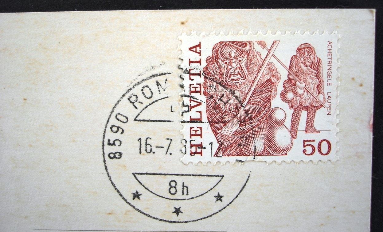 Cartoline postali: ROMANSHORN Hotel-Restaurant Inseli – Usato da Jona venduto da philajona 1