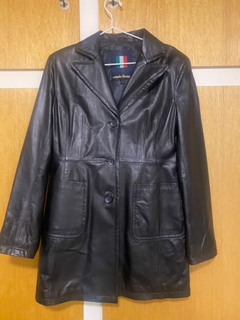 Elegante Damen Ledermantel Corato Firenze, Grösse M