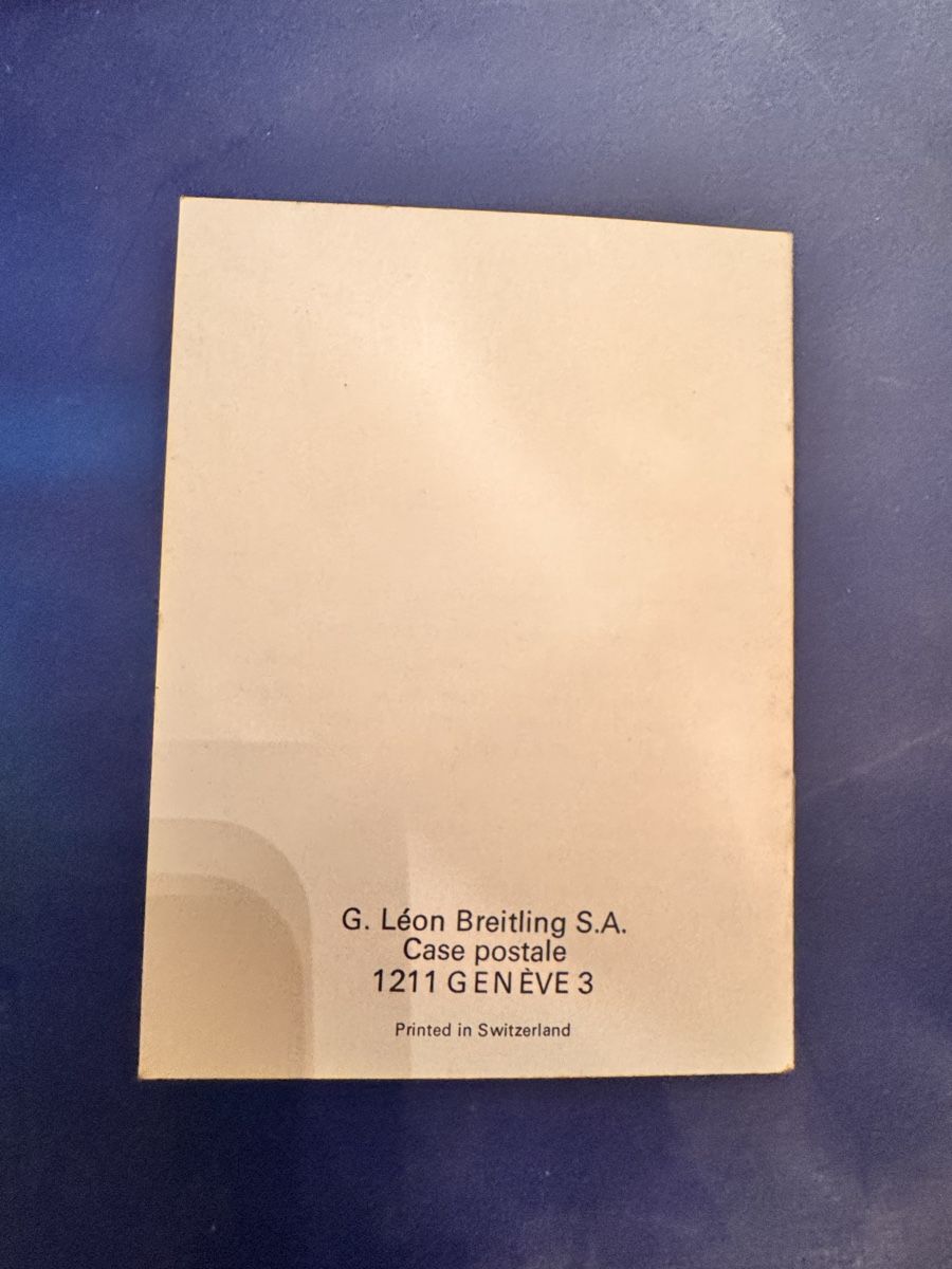 Libri: Breitling Chronograph Manual, Guide Book, Acceptable – Usato da Zürich venduto da 613_g8jy 1